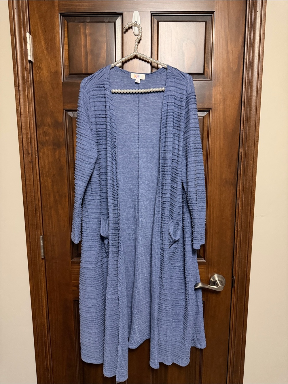 LuLaRoe Dusty Blue Long Open-Front Cardigan